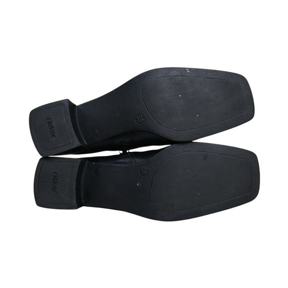 Rieker Sleek Black Leather Booties - Picture 10 of 10